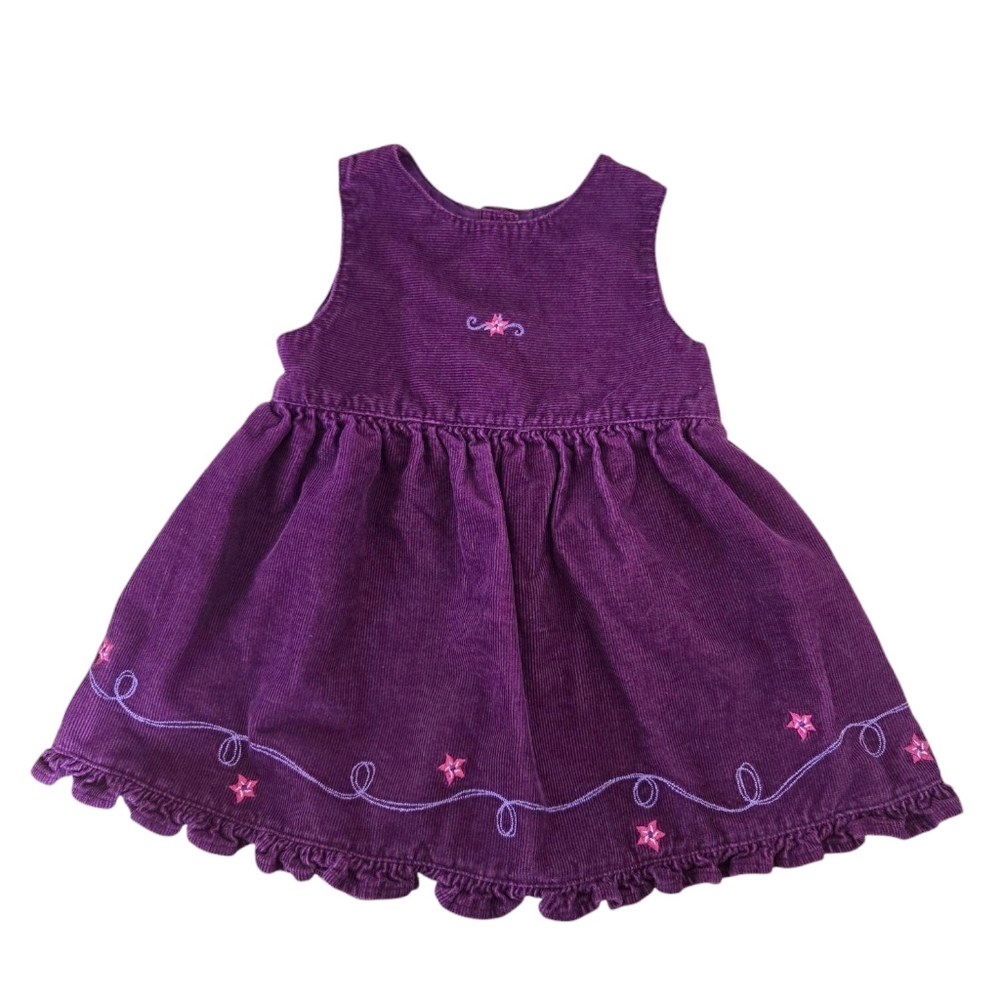 Vintage Y2k Cherokee Plum Purple Corduroy Dress